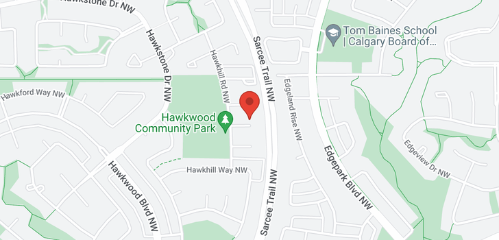 map of 240 Hawkhill Place NW
